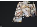 3D floor plan view showing the layout and spatial relationships of the house at 1402 Arcola Ct, Beech Grove, IN 46107