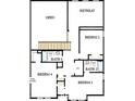 Second-floor plan featuring bedrooms, bathrooms, and a cozy retreat area, perfect for Gathering living at 15835 Vitalize Run, Fishers, IN 46040