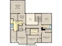 Second floor plan featuring a Primary suite, three bedrooms, a loft, and a laundry room at 15400 Manderley St, Fishers, IN 46040