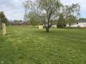 Spacious backyard with mature trees, creating a serene outdoor environment at 3209 Pebblebrook Dr, Elwood, IN 46036