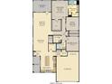 An open-concept floor plan with a large kitchen, dining area, and owner's suite with walk-in closet and bath at 5163 Nettleton Way, Avon, IN 46123