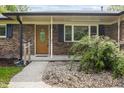 Charming front porch with decorative door, gravel landscaping, and inviting entrance at 1171 S Daisy Ln, New Palestine, IN 46163