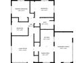 A detailed floor plan showing the layout of the house, including the room dimensions at 268 S Grant Ave, Indianapolis, IN 46201