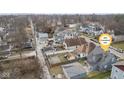 Overhead view of the neighborhood with the property at 3331 Graceland Ave at 3331 Graceland Ave, Indianapolis, IN 46208