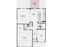 Open-concept floor plan features a kitchen, dining area, great room, and covered patio at 4753 E Shadowbrook Dr, Camby, IN 46113