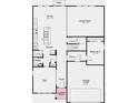 Open-concept floor plan featuring a spacious great room, kitchen, and dining area at 367 N Post Oak Dr, Mooresville, IN 46158