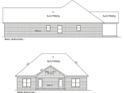 This image depicts the right and rear exterior elevations of a home at 811 J Mccool Way, Greenwood, IN 46142