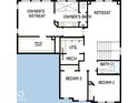 Second-floor layout featuring an owner's suite, two bedrooms, a full bath, and a conveniently located utility room at 19534 Wood Farm Pl, Westfield, IN 46074