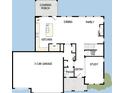 Functional first-floor plan featuring an open kitchen, dining area, Gathering room, study, and three-car garage at 19534 Wood Farm Pl, Westfield, IN 46074