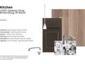 A beautiful, coordinated selection of the home's kitchen materials, colors and finishes at 10307 Gateway Dr, Brownsburg, IN 46234