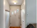 A view of the interior side of the entryway door at 8636 Rockville Rd, Indianapolis, IN 46234