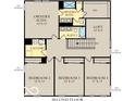 Second floor plan featuring four bedrooms, two bathrooms, a loft, and a laundry room at 10817 Soda Creek Ct, Indianapolis, IN 46239