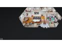 3D floor plan of the home showcasing the layout and design, with visible furniture and hardwood flooring at 4213 N Audubon Rd, Indianapolis, IN 46226