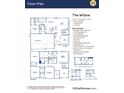 The Willow floor plan featuring a three-car garage, four bedrooms, and two and a half baths at 7132 Sterling Way, Brownsburg, IN 46112