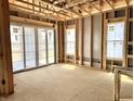 Inviting room under construction with large sliding glass doors and multiple windows flooding the space with natural light at 1415 Beaumont Cir, Westfield, IN 46074