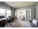 Bright office space with french doors, plush carpet and ample natural light at 16579 Lakeville Xing, Westfield, IN 46074
