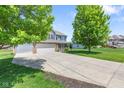 Charming two-story home with a three car garage, blue shutters and beautiful curb appeal at 8178 Eskerban Dr, Avon, IN 46123