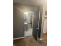 Hallway showing a bathroom and closet at 2146 Gent Ave, Indianapolis, IN 46202