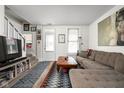 Cozy living room with a comfortable sofa and stylish rug at 1446 N Illinois St, Indianapolis, IN 46202