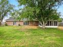 Spacious backyard featuring mature trees and a well-maintained lawn at 5200 N Leslie Dr, Muncie, IN 47304