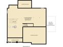 Unfinished basement floor plan showing the layout and optional carriage garage at 11626 Aubrey Ln, Fishers, IN 46040
