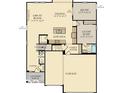 Spacious open-concept floor plan featuring a kitchen, dining room, great room, study and guest suite at 3924 Andean Ct, Bargersville, IN 46106