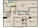 Second-floor layout with owner's suite, three additional bedrooms, a loft, and convenient laundry room at 5312 Summerton St, McCordsville, IN 46055