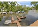 Lake view from the house featuring boat docks at 11226 Blackwalnut Pt, Indianapolis, IN 46236