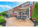 Relaxing backyard patio with outdoor seating, perfect for entertaining and enjoying the outdoors at 14075 Knightstown E Dr, Carmel, IN 46033