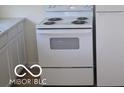Kitchen appliances including stove and fridge at 201 W Essex St, Lebanon, IN 46052