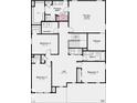 Second floor layout shows primary suite, 3 additional bedrooms, loft and retreat at 1126 Bevy Blvd, Danville, IN 46122