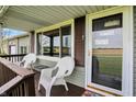 Cozy front porch with chairs at 3552 N Talley Rd, Columbus, IN 47203