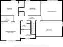 Upstairs floor plan highlights bedrooms, baths, hall, and primary bedroom with walk-in closet at 6056 Blackley Ct, Indianapolis, IN 46254