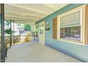 Covered porch with a charming awning, providing a comfortable outdoor space at 4621 E 17Th St, Indianapolis, IN 46218