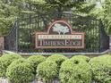 Community entrance sign for The Reserve at Timbers Edge, showcasing lush landscaping at 811 Gazebo Way, Greenwood, IN 46142