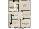 Second floor floorplan showing the four bedrooms, laundry room, and two bathrooms at 15298 Farrington Way, Fishers, IN 46037