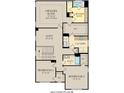 Second floor layout featuring the owner's suite, loft, laundry, and three additional bedrooms at 15344 Cardonia Rd, Fishers, IN 46037