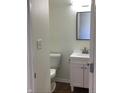 Well-lit bathroom with a vanity and a mirror offering a clean and functional space at 6070 Southbay Dr, Indianapolis, IN 46250