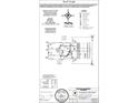 Detailed plot plan of the property, showing lot dimensions, building setbacks, and key utility locations at 1108 Bevy Blvd, Danville, IN 46122