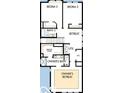 Detailed second story floor plan showcasing layout of bedrooms, bathrooms, and living spaces at 17399 Dovehouse Ln, Westfield, IN 46074
