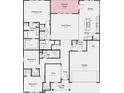 Detailed floor plan showcasing the layout of this spacious home, including 3 bedrooms and large living spaces at 284 N Bur Oak Dr, Mooresville, IN 46158