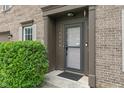 Close up of the front door, showcasing the house number and well-kept landscaping at 5640 High Vista Cir, Indianapolis, IN 46234