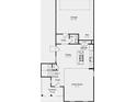 Main floor plan featuring a garage, kitchen, dining room, great room, and entry at 9136 Anthem Ave, Plainfield, IN 46168
