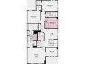 Second floor layout featuring four bedrooms, two baths, a loft, laundry, and a primary suite at 9160 Anthem Ave, Plainfield, IN 46168