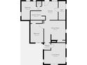 Layout of the home featuring 2 bedrooms, 1 bath, kitchen, living room and dining room at 401 Harlan St, Indianapolis, IN 46201