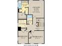 The second floor plan includes an owner's suite, two bedrooms, and two bathrooms at 6702 Halsey St, Zionsville, IN 46077