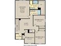 Second floor plan featuring owner's suite, bath, bedrooms, loft and laundry at 4460 Laughter Ln, Indianapolis, IN 46235