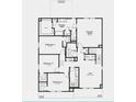Second floor featuring primary suite, three bedrooms, two baths, a loft and laundry room at 444 Weaver Ln, Pittsboro, IN 46167