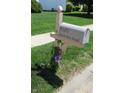 Mailbox on front lawn with house number at 5101 W Bay Rd, Plainfield, IN 46168