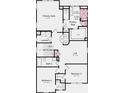 Upstairs floor plan featuring primary suite, primary bath, laundry room, loft, and two secondary bedrooms at 13406 Vickery Ridge Dr, Fishers, IN 46037